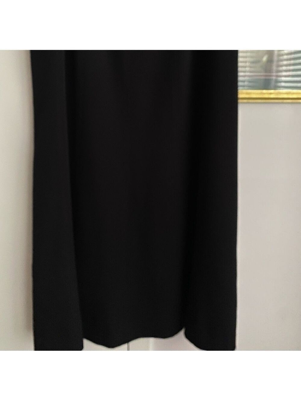 Vintage Parisian Signature Black Gored Maxi Skirt Size 12 | Fully Lined Classic - Picture 3 of 5